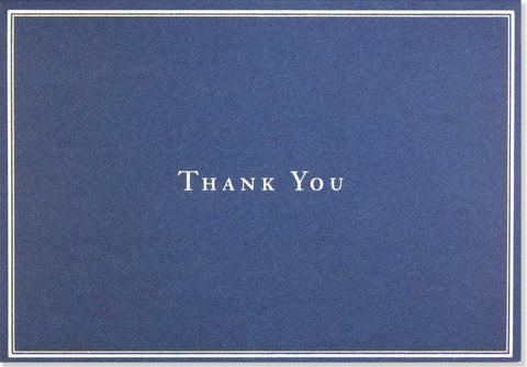 Navy Blue Thank You Notes