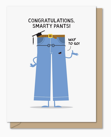 Smarty Pants (A2 Congratulations Greeting Card)