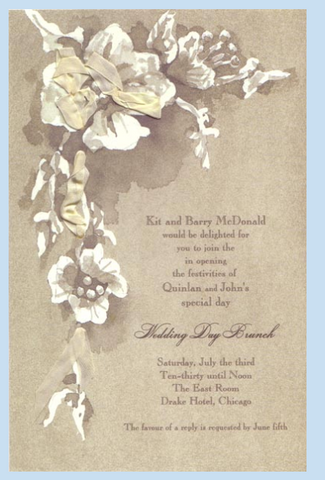 Ivory Blooms Invitations