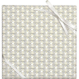 Art Deco Gold Foil Stone Wrapping Paper