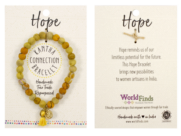 Kantha Connection Bracelet - Hope