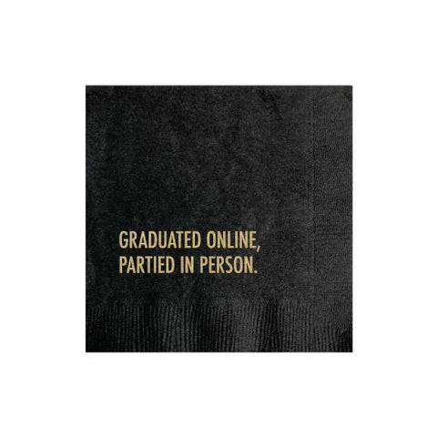 Graduated Online Napkin Graduation Party