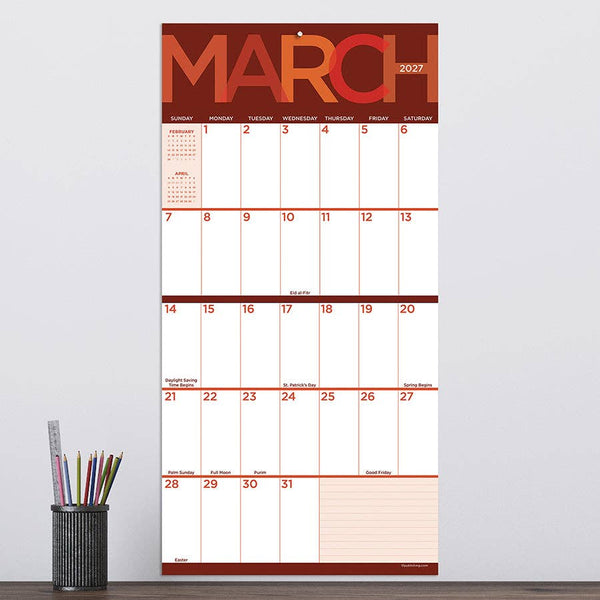 2027 Big Print Wall Calendar