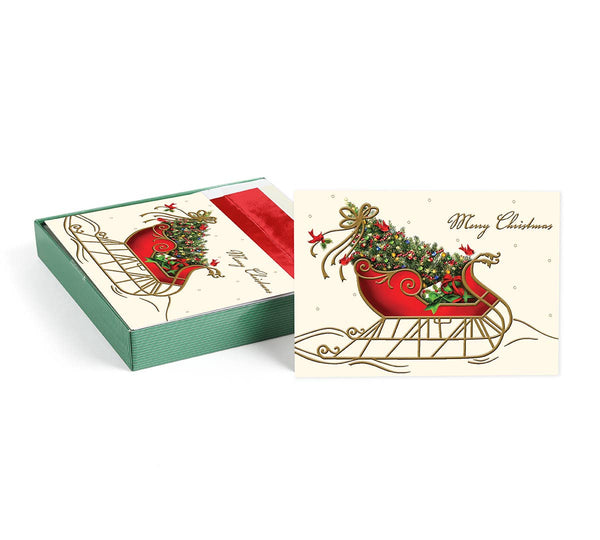 Holiday Sleigh Boxed Holiday Cards