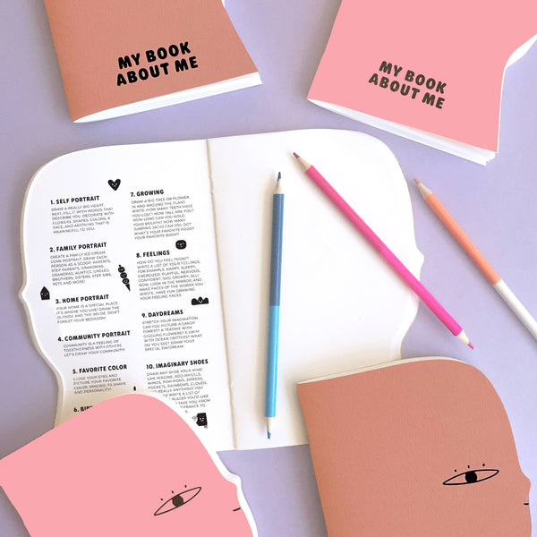 NEW COLORS!!! My Book About Me Coloring Journal: Kraft