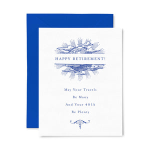 401K Be Plenty | Letterpress Greeting Card | Retirement