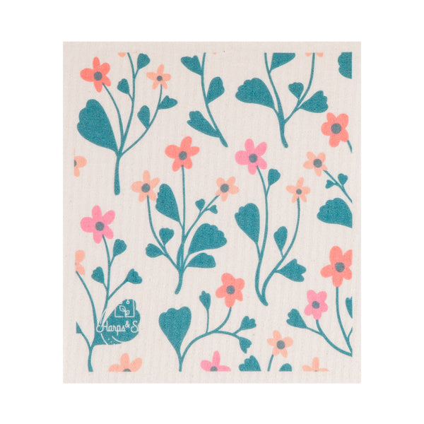 5 Pack - Willow Bloom Swedish Dishcloth Set