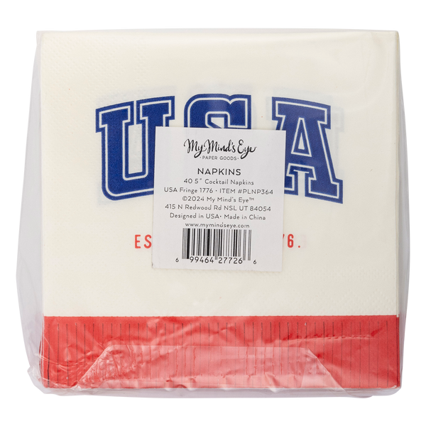 USA Fringe 1776 Paper Cocktail Napkin