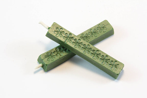 Short Wick Sealing Wax - Single Sticks: Red/Gold