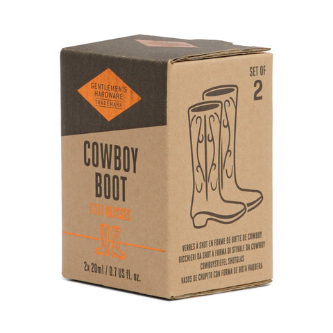 Cowboy Boot Shot Glasses, Set Of 2