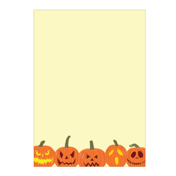 Halloween Jack-O'Lanterns 4.75x6.5" Notepad