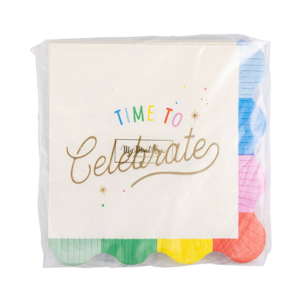 Time to Celebrate Cocktail Napkin