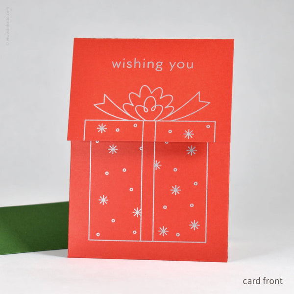 Merry Christmas Present Peek-a-Boo Card (#532)
