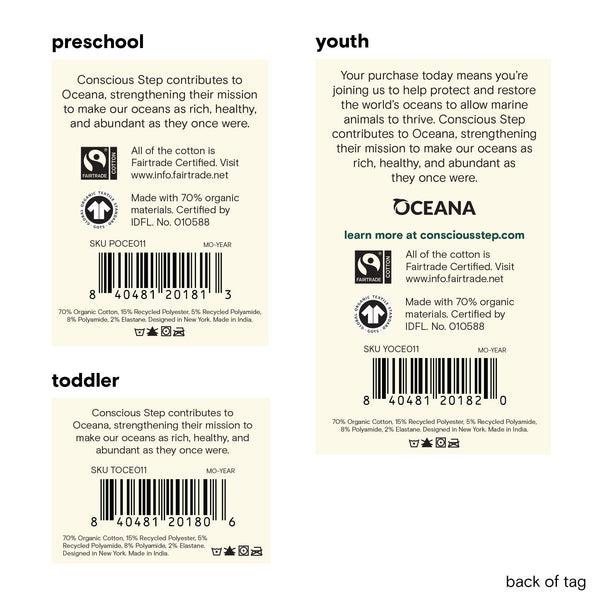 Kids Socks that Protect Sea Turtles | Organic Cotton Socks: Toddler