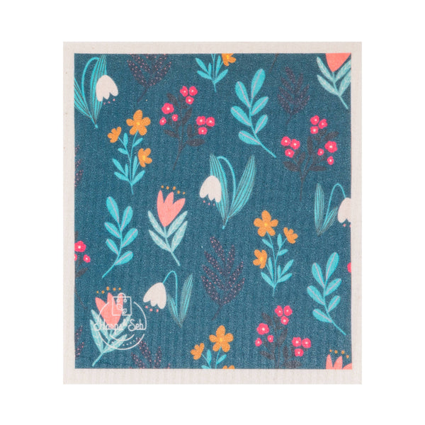 5 Pack - Willow Bloom Swedish Dishcloth Set