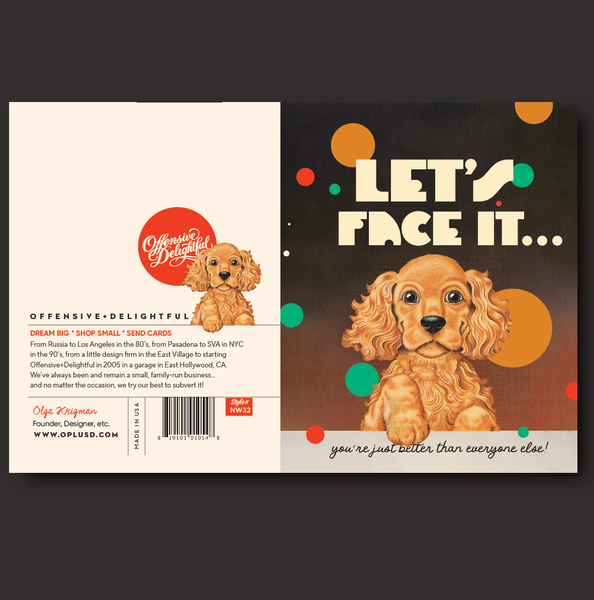 FACE IT! best person card