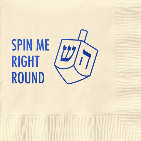 Spin Me Dreidel Holiday Napkin