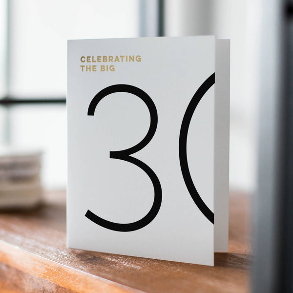 The Big 30 – Age and Milestone Birthday Card