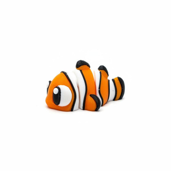 Clownfish • Mini 3D Printed Articulated Animal • Flexi Animals • Pocket Pets • Pocket Pals • Desk Pets