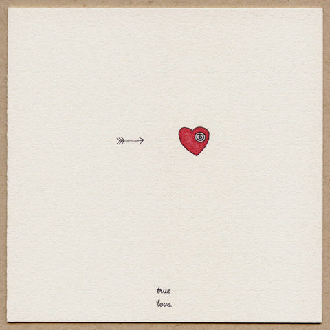 True Love-Single Greeting Card.