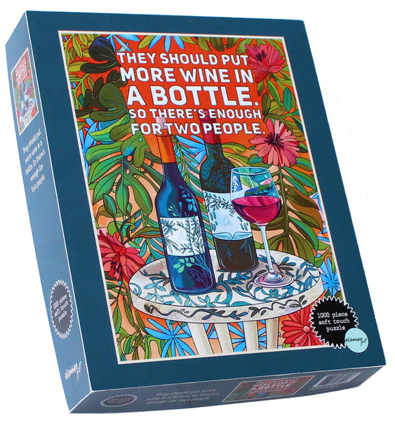 More wine in the bottle- 1000 piece soft touch Jigsaw Puzzle