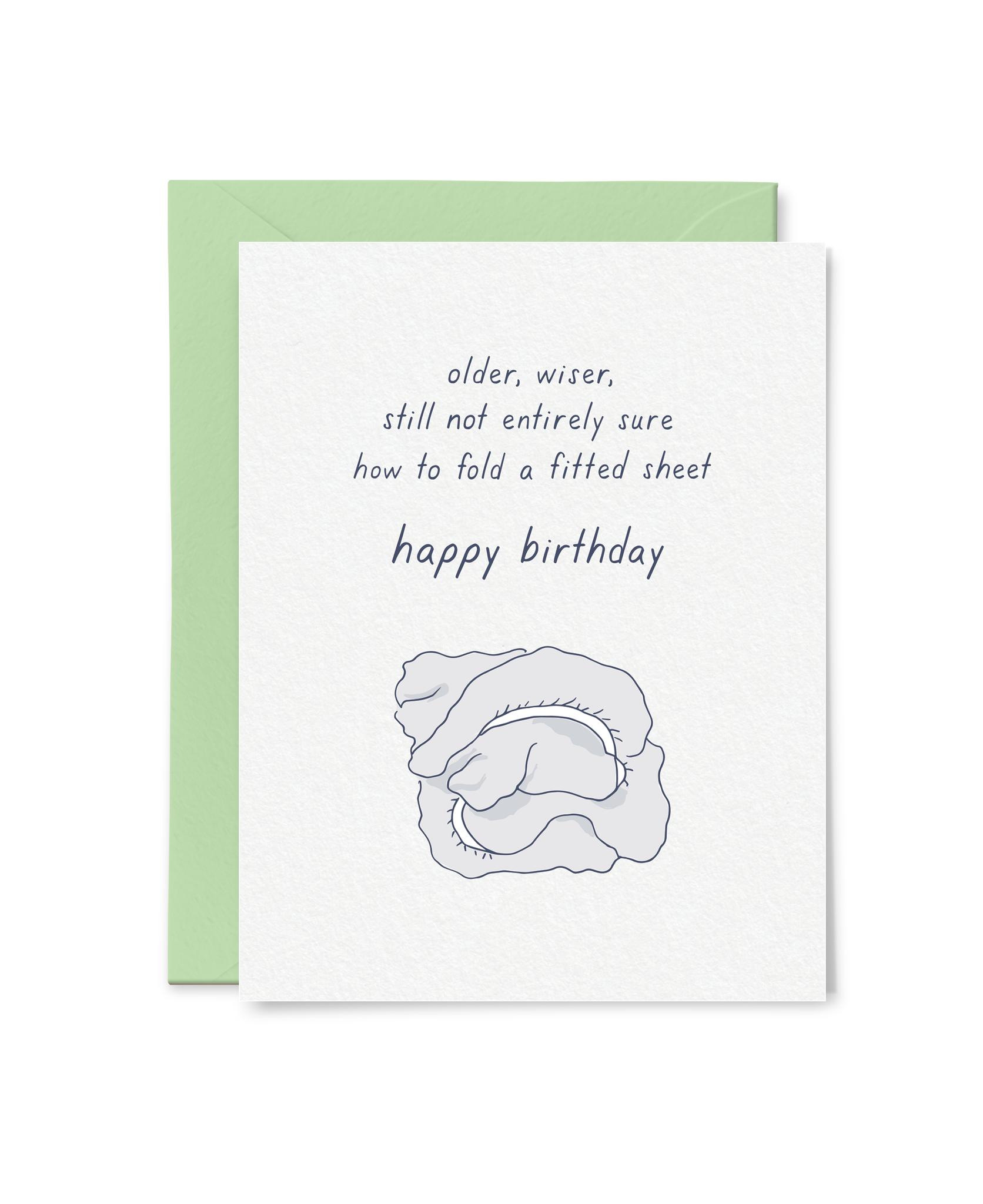 How Do You Fold a Fitted Sheet? Birthday Card