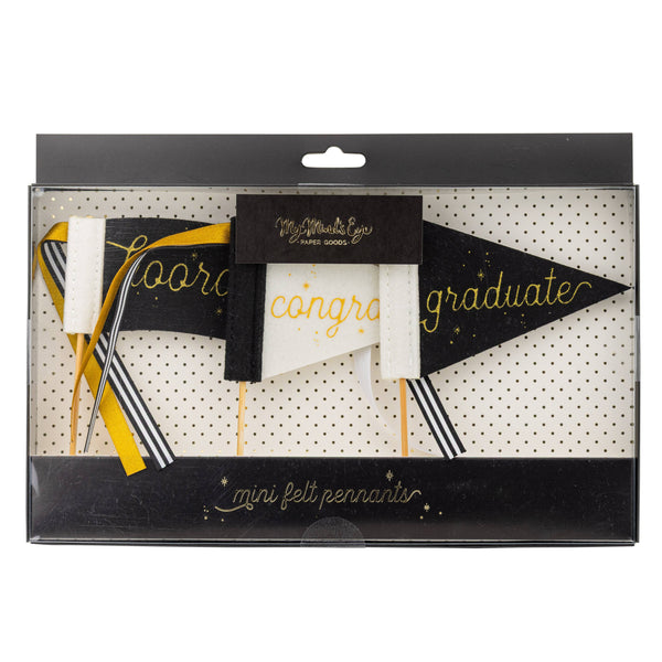 Graduation Mini Felt Pennants