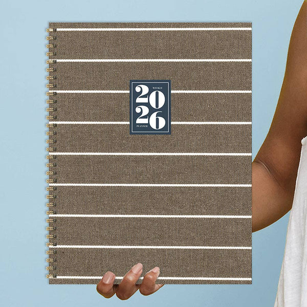 2026 Linen Large Weekly Monthly Planner