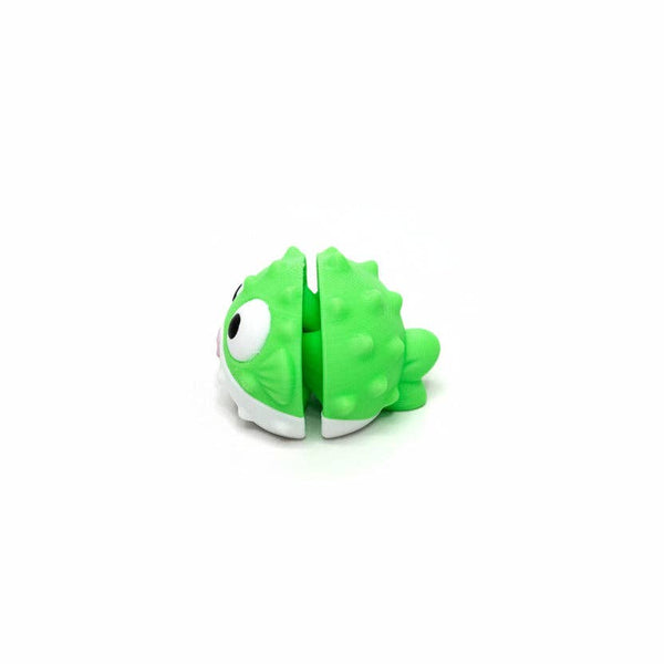 Puffer Fish (Green) • Mini 3D Printed Articulated Animal • Flexi Animals • Pocket Pets • Pocket Pals • Desk Pets
