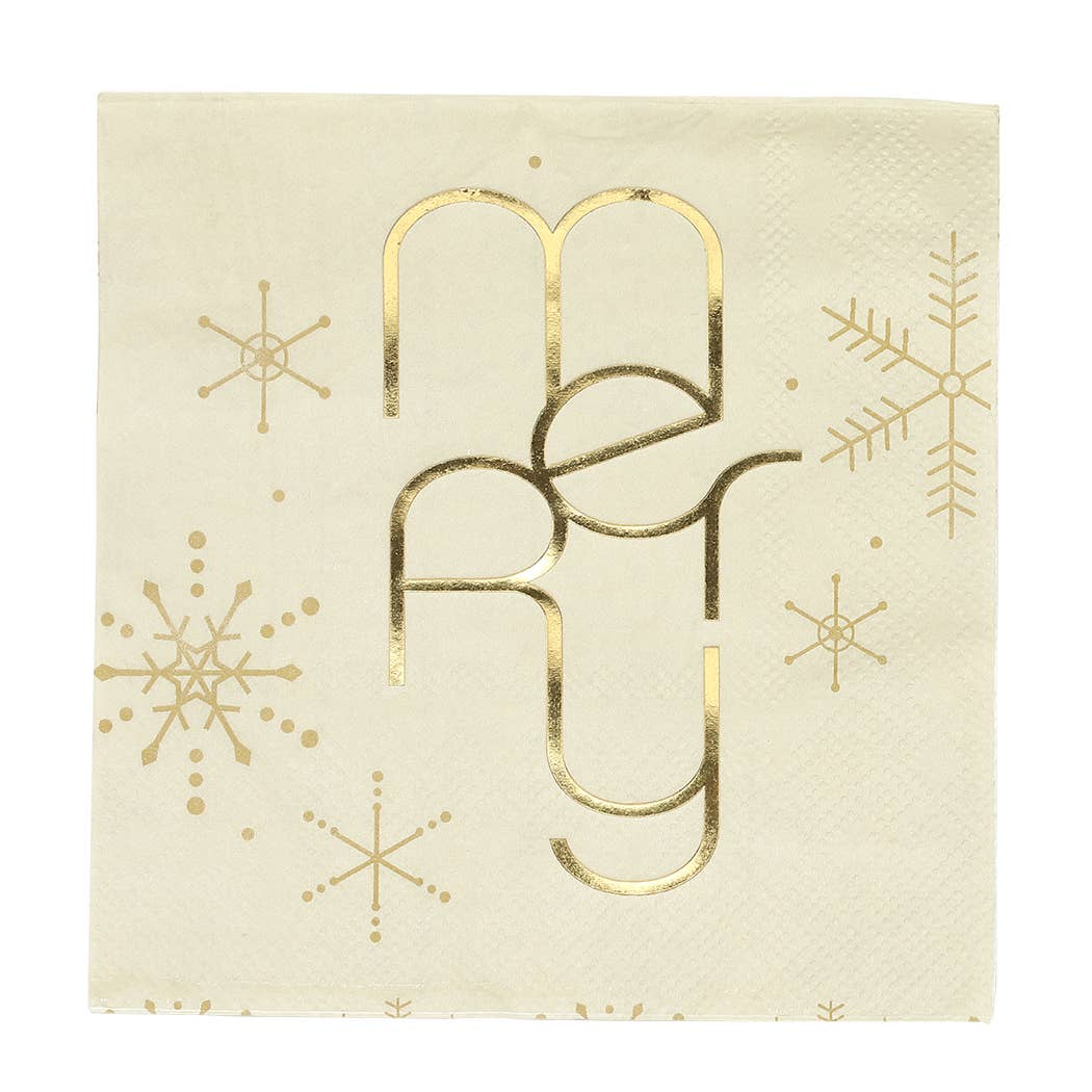 Merry Snowflakes Napkin