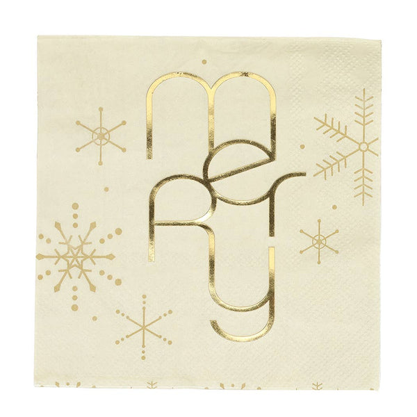 Merry Snowflakes Napkin
