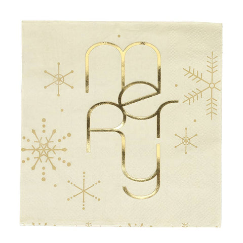 Merry Snowflakes Napkin