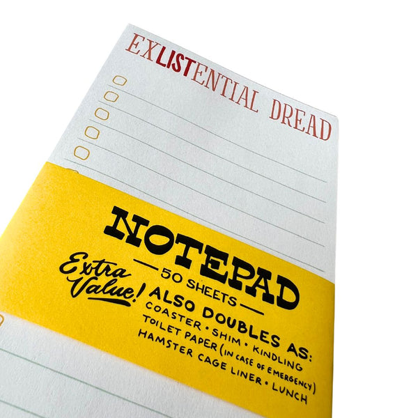 ExLISTential Dread Notepad