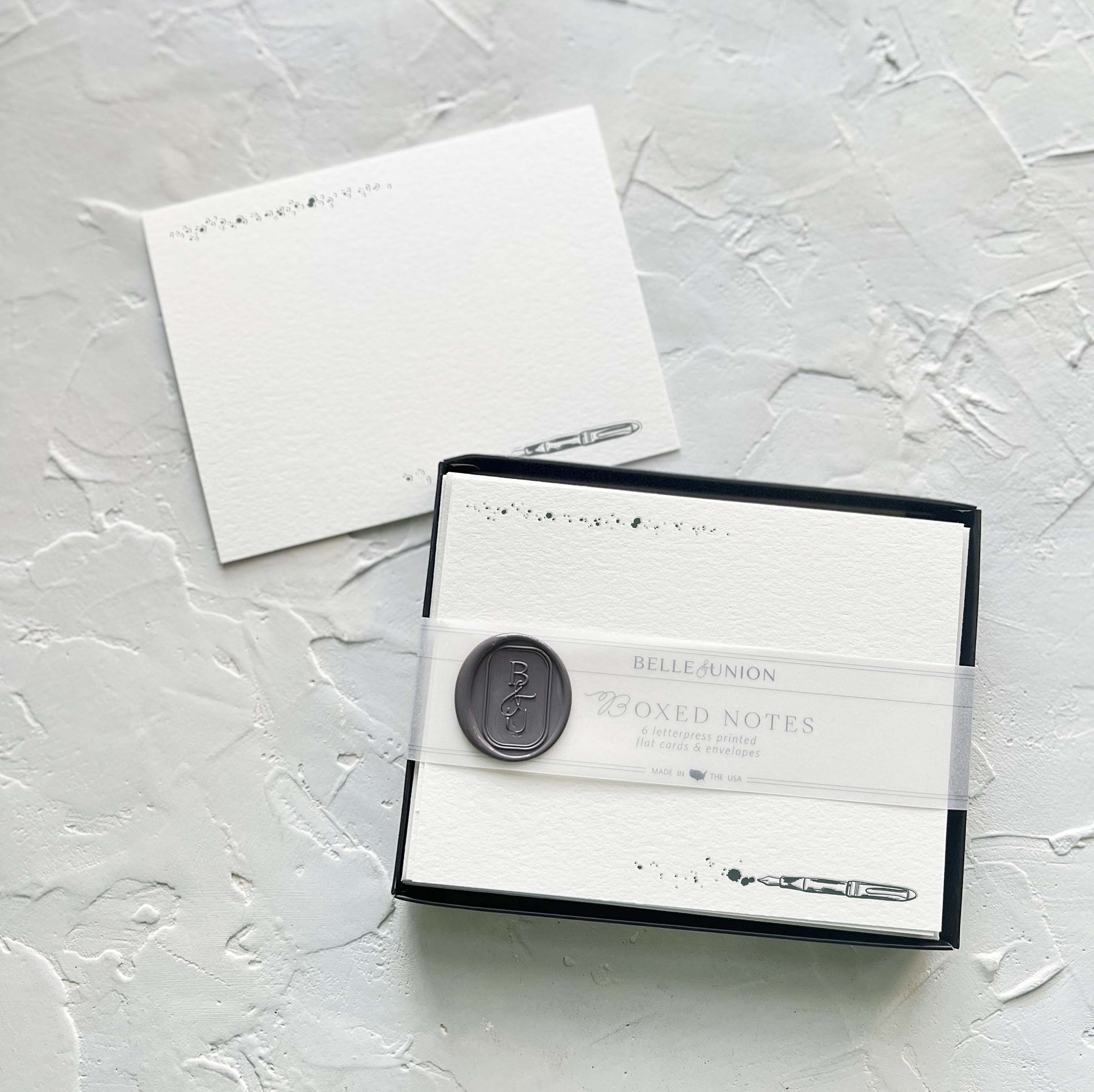 Fountain Pen Boxed Notes (Set of 6 cards) – RSVPNotes.com