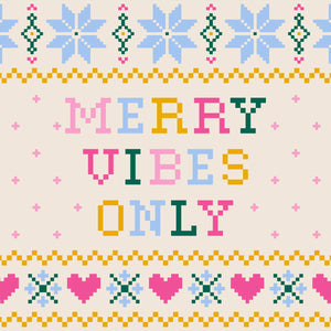 Holiday Cocktail Napkins | Merry Vibes Only - 20ct: Default Title