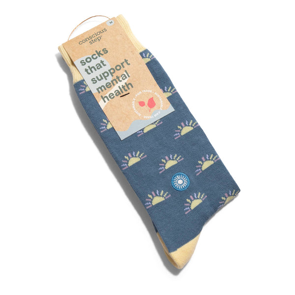 Socks that Support Mental Health (Rising Suns): Small