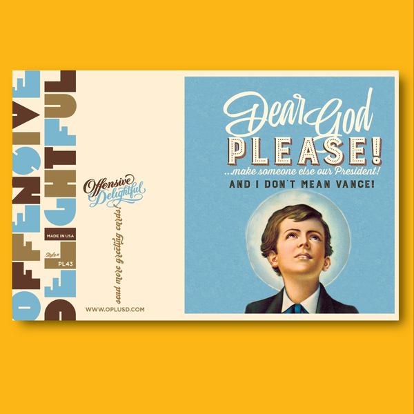 DEAR GOD... NOT VANCE