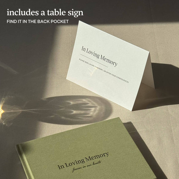 Funeral Guest Book for Memorial Service, in Loving Memory: Navy