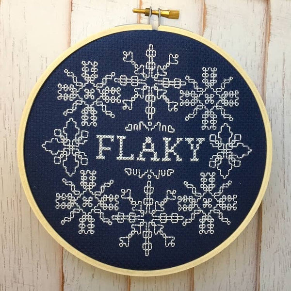 Flaky Counted Cross Stitch DIY KIT