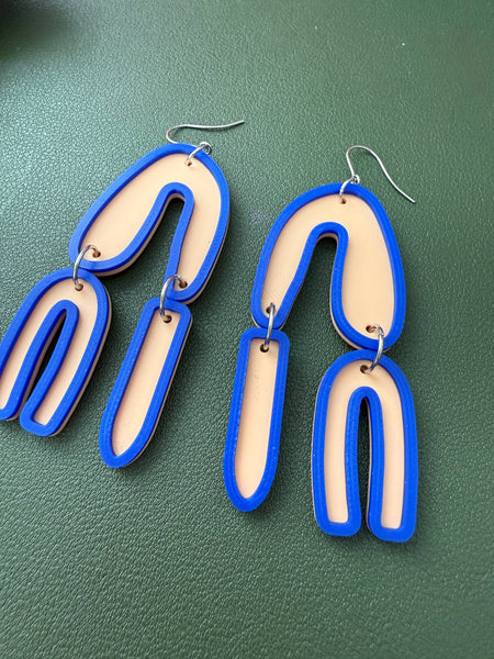 Cool Asymmetrical Mismatched Statement Dangle Earrings