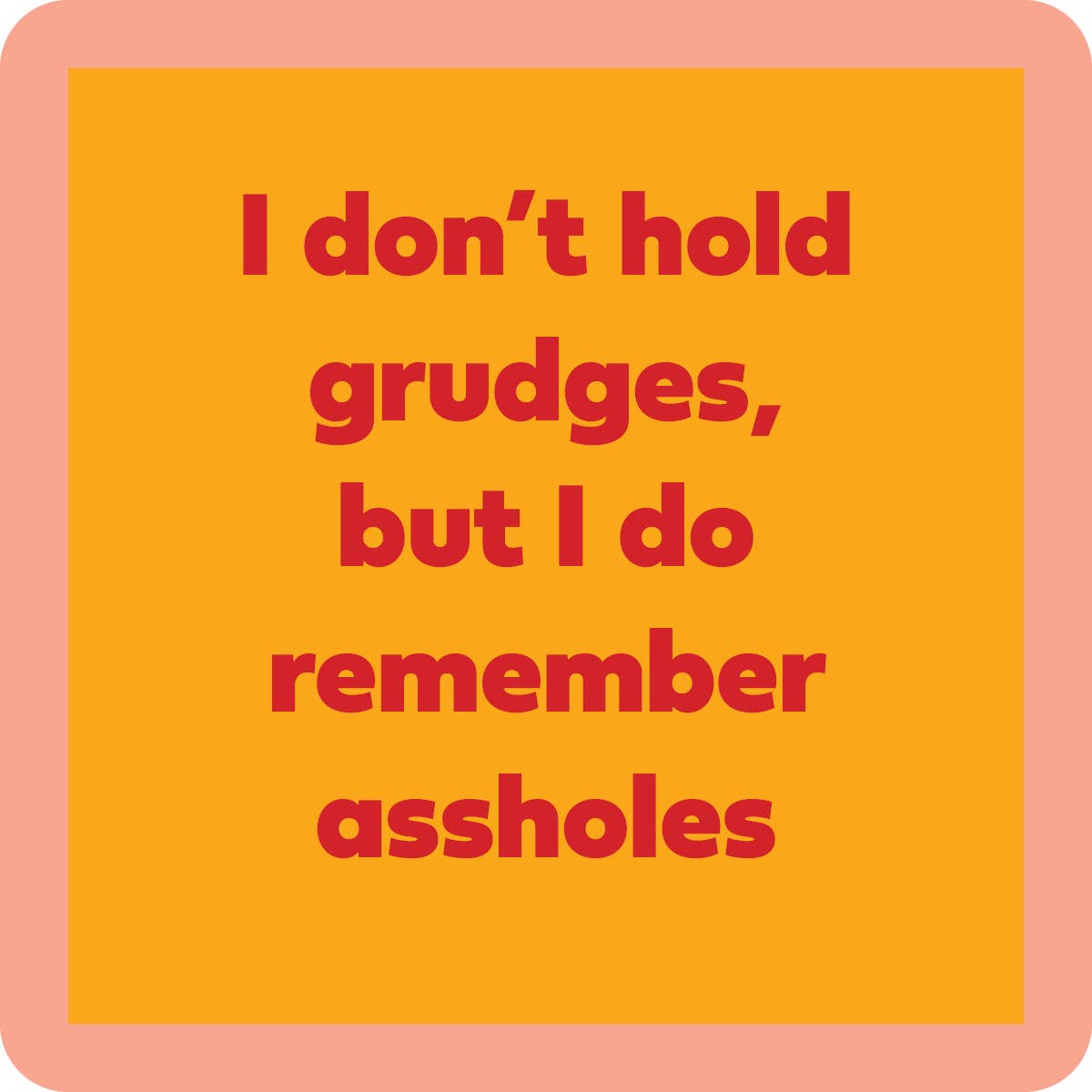COASTER Grudges | Funny Party Gift | Home Bar Decor