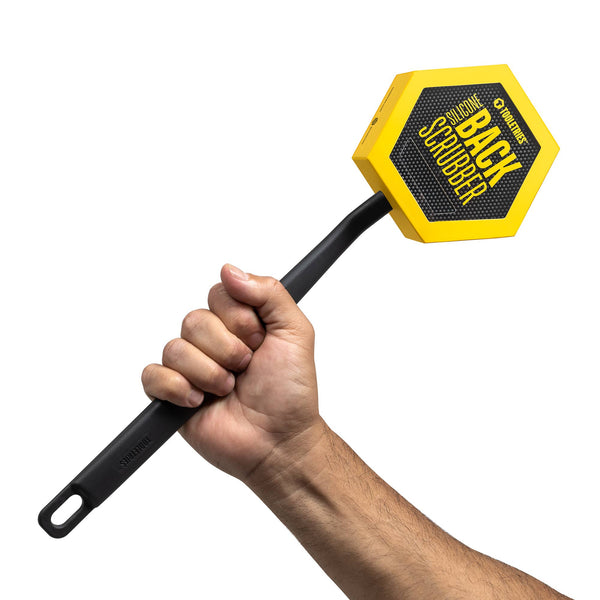 The Back Scrubber | Exfoliating Silicone Shower Brush: Charcoal