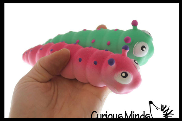 Sand Filled Stretchy Caterpillar Moldable Sensory, Stress