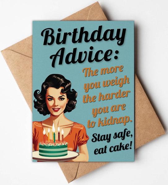 Funny Cards, Birthday Cards Unique for Women, Men