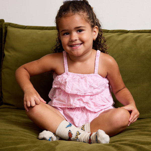 Kids Socks that Protect Butterflies | Organic Cotton Socks: Preschool