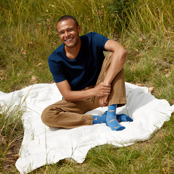 Socks that Save Dogs (Blue Golden Retrievers): Small