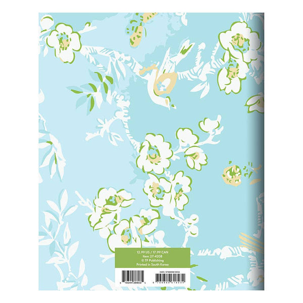 2027 Baby Blue Blooms Medium Monthly Planner