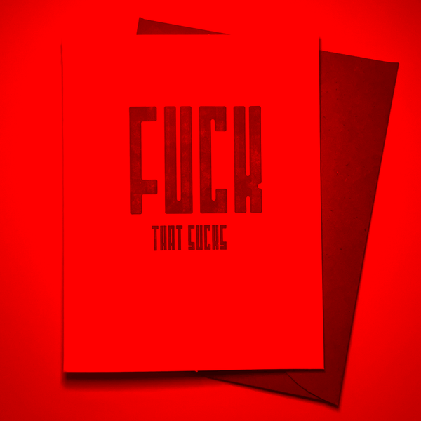 Fuck 3-D Secret Decoder Letterpress Card