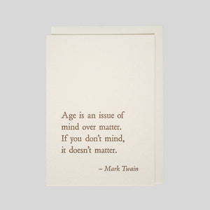 Mark Twain - Age QuoteNote