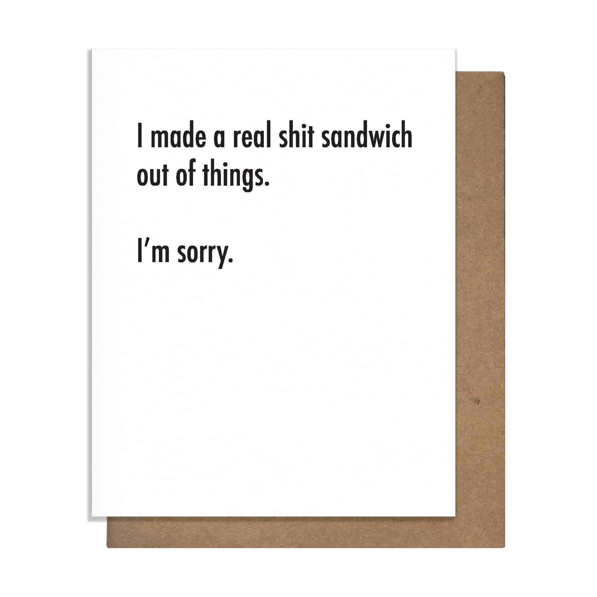 Shit Sando - Sympathy Card